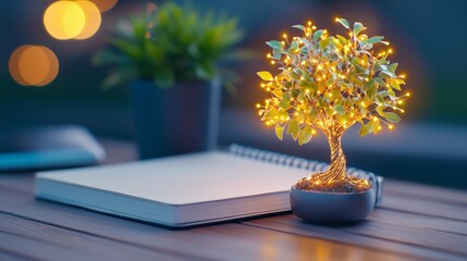 Enchanted Idea Tree - Magical Exploration of Creativity