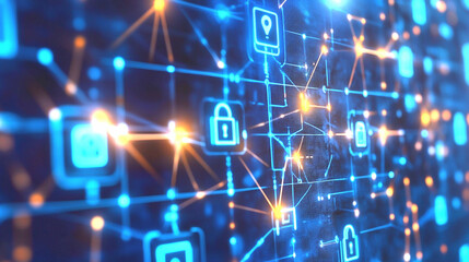Fototapeta premium Digital certificates and their role in ensuring secure communication for mobile apps. 