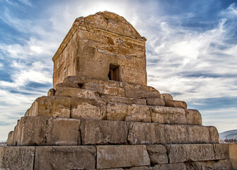 Cyrus the Great Tomb  Pasargadae  Iran  Historical Landmark  UNESCO World Heritage Site  Ancient Persian Architecture  Travel Photography