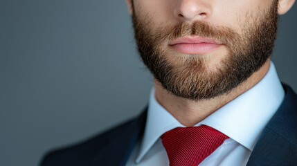 Portrait of a confident business professional standing upright in formal business attire conveying a sense of authority leadership and success in the corporate world