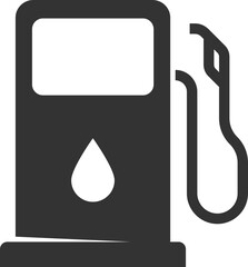 Gasoline Pump Icon with Fuel Nozzle