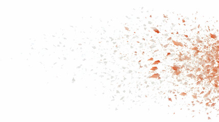 Abstract splash of brown and gray watercolor paint splattered on a white background for graphic design, presentations, or web