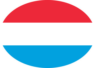 Fototapeta premium Luxembourg Flag Oval Icon