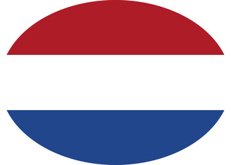 Dutch Flag Oval Icon