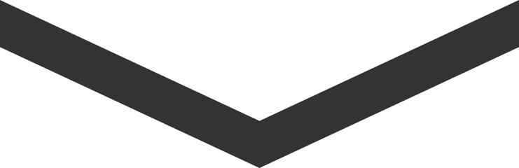 Black Solid Chevron Downward Symbol