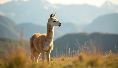 lama livestock outside