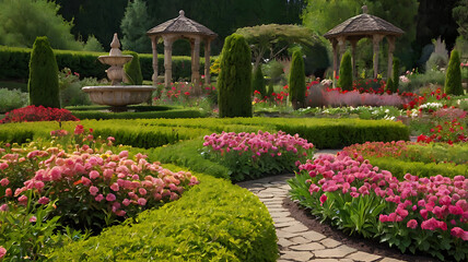 ornamental floral gardens with versetile flower
