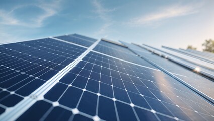 Solar cell or Solar Panel Modern technology for energy revolution, Alternative power source to saving environment, Photovoltaic module blue color tone.