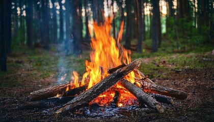 fire in the forest