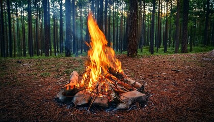 fire in the forest