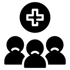 Fototapeta premium patient hospital icon