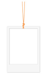 blank photo frame with rope