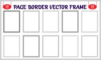 Vector frame for photo and worksheets