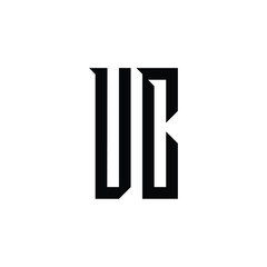 UC monogram logo design letter text name symbol monochrome logotype alphabet character simple logo