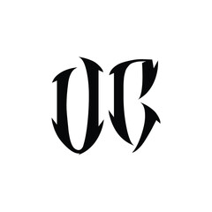 UC monogram logo design letter text name symbol monochrome logotype alphabet character simple logo