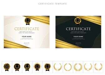 賞状２０８（横）certificate　award　表彰状　celebration