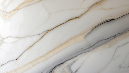 White Marble Texture with Gold Veins

