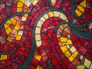 Fototapeta premium tulip mosaic at keukenhof gardens