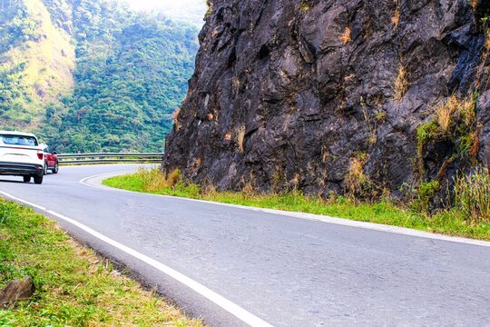 vagamon mountain road view  Idukki district and  Kottayam district in the state of Kerala, India