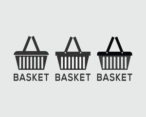 Shopping basket ecommerce icon, vector illustration