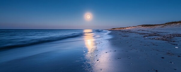 A Bright Moon Over a Quiet Beach, Generative AI