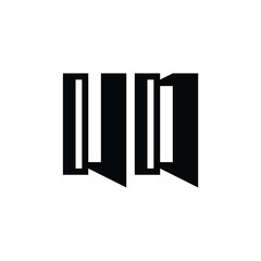 UD monogram logo design letter text name symbol monochrome logotype alphabet character simple logo