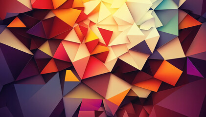 Elegant geometric 3d low poly structure background
