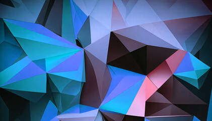 Obraz premium Elegant geometric 3d low poly structure background