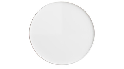 Clean Minimalist White Round Plate Mockup for Branding and Restaurant Menu Design Presentation