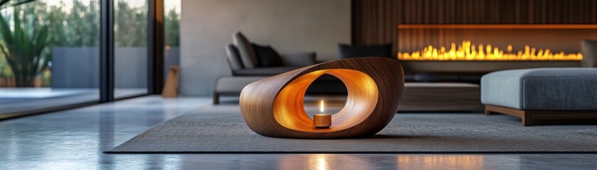 Discover handcrafted elegance with this unique wooden candle holder, a stunning blend of artistry and warmth Featuring a captivating twisting organic shape, this handmade design elevates any living