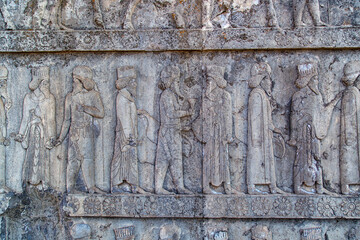 Reliefs of Apadana Palace . Persepolis 