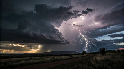  thunderstorm clouds , lightning in the mountains ,  storm over the mountains
lightning over the mountains