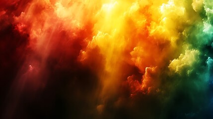 Vibrant Colorful Cloudscape Abstract Art Fantasy
