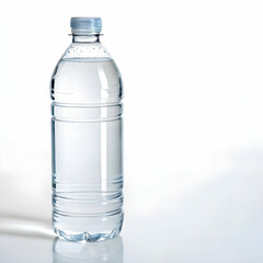 Fototapeta premium A clear bottle of pure water, showcasing the clean, refreshing liquid with pristine clarity.