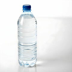 Naklejka premium A clear bottle of pure water, showcasing the clean, refreshing liquid with pristine clarity.