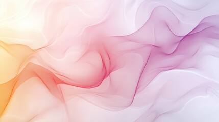 Obraz premium Abstract Pastel Wave Background: Soft Pink Purple Orange and Yellow Gradient Texture