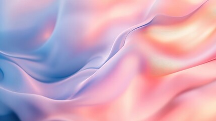 Naklejka premium Abstract Pastel Wave Background with Pink Blue and Orange Gradient