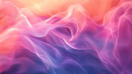 Obraz premium Abstract Pink Purple Orange and Blue Wave Background
