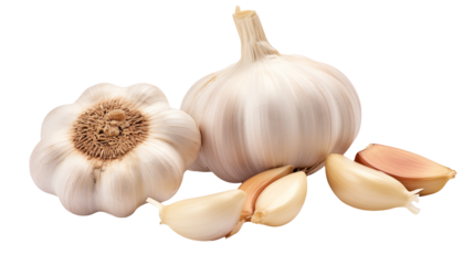 Fresh Garlic Bulbs and Cloves for Culinary Use High Resolution Image for Food Blogs Cookbooks and Restaurant Menus