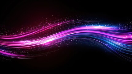Abstract Colorful Light Wave Design