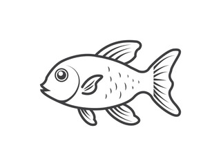 Fish vector icon free download