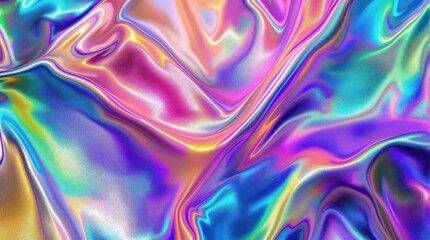 Fototapeta premium Iridescent fabric background