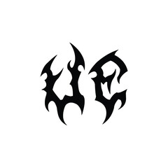 UE monogram logo design letter text name symbol monochrome logotype alphabet character simple logo