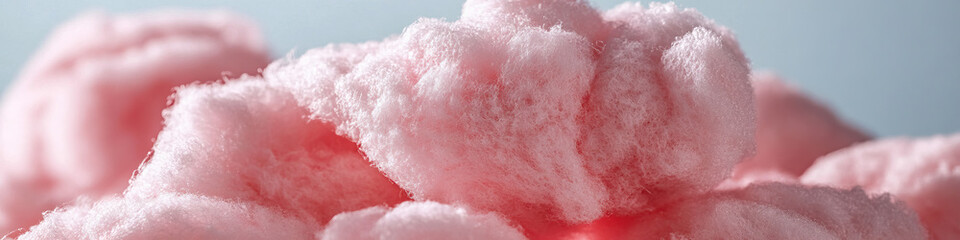 Fototapeta premium Close-up Photograph of Pink Cotton Candy