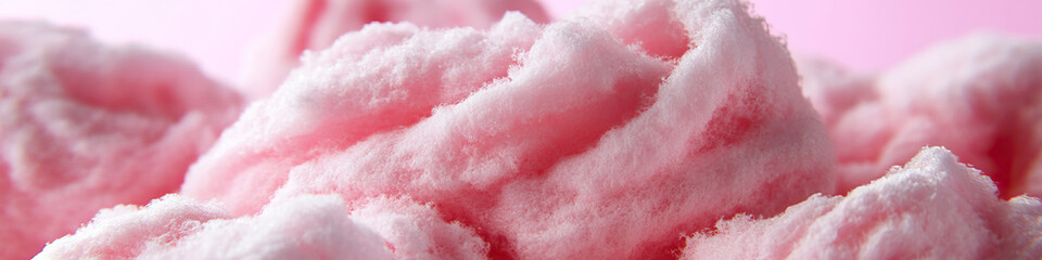 Pink Cotton Candy Texture Close-Up