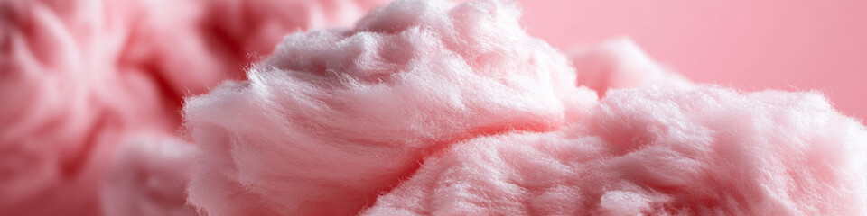 Fototapeta premium Pink Cotton Candy Texture Close-up