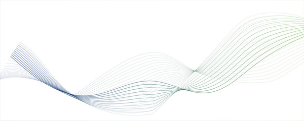 Abstract vector modern background with grey wavy green gradient background with waves Digital frequency track equalizer. Stylized line art background.  Abstract dynamic wave lines, technology line str