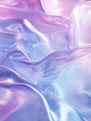 Fototapeta premium Ethereal Fluidity: Abstract Waves of Iridescent Color and Light