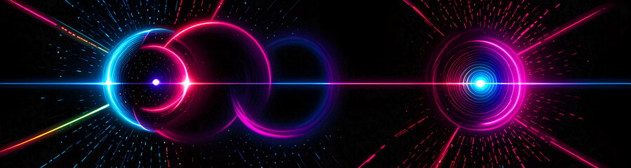 Obraz premium illustrazione sfondo con elementi astratti e motivi geometrici a tema surreale