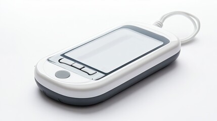 Portable Personal Medical Device on a White Background for Health Monitoring